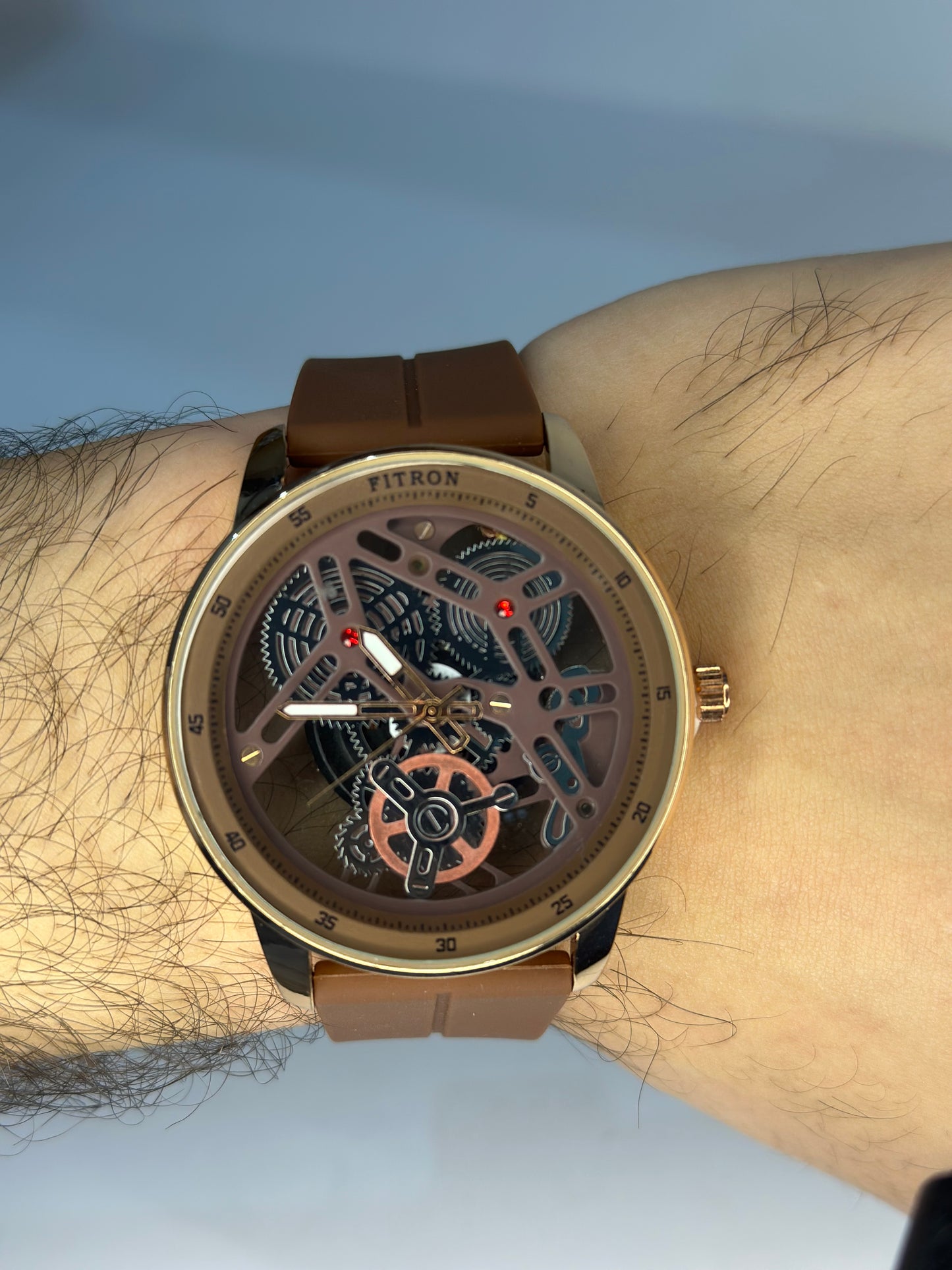 FITRON BRONZE PHANTOM SKELETON WATCH
