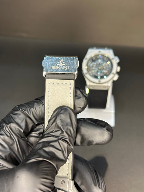 ELEGANCE SKELETON DIAL QUARTS DATE WATCH - Image 3
