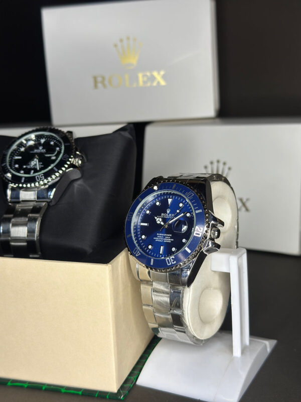 RLX SUBMARINER (BLACK,BLUE,GREEN) DIAL STAINLESS STEEL WATCH - Image 4