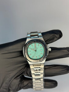BESTWIN NAUTILUS BLUE DIAL DATE STEEL WATCH