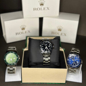 RLX SUBMARINER (BLACK,BLUE,GREEN) DIAL STAINLESS STEEL WATCH