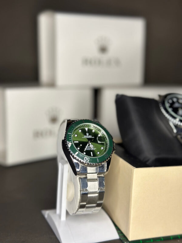 RLX SUBMARINER (BLACK,BLUE,GREEN) DIAL STAINLESS STEEL WATCH - Image 6