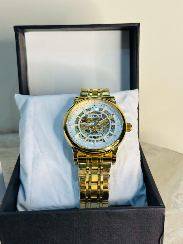 Fitron Automatic Skeleton Water Resistant Scratch-proof Back Case