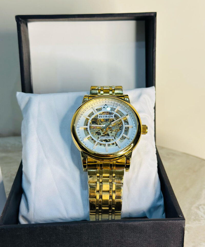 Fitron Automatic Skeleton Water Resistant Scratch-proof Back Case