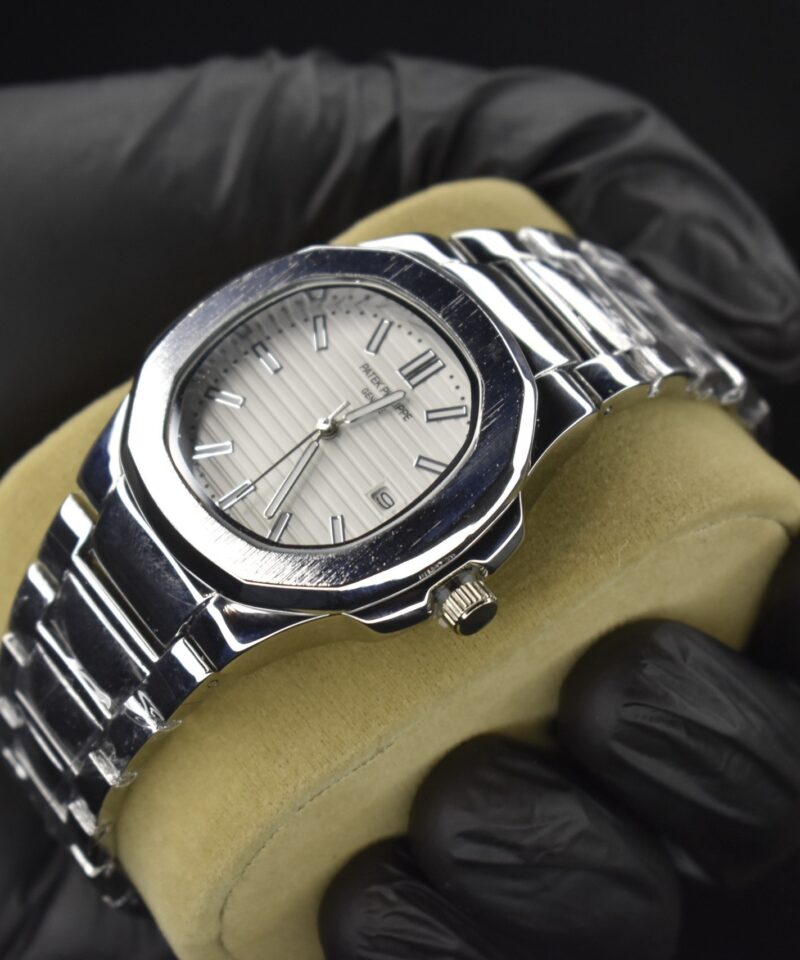 PP WATCH WHITE/GREEN DIAL STAINLESS STEEL