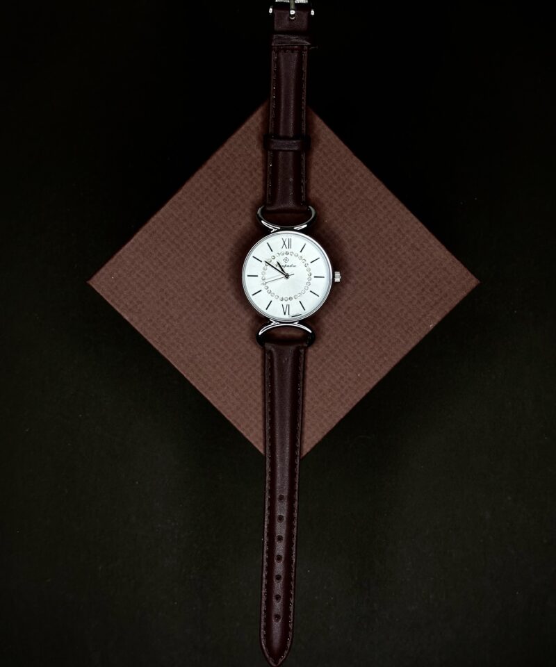 COMPADRE BROWN LEATHER STRAP LADIES WATCH